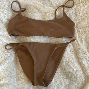 XS Mocha Jade Swim Bikini Set